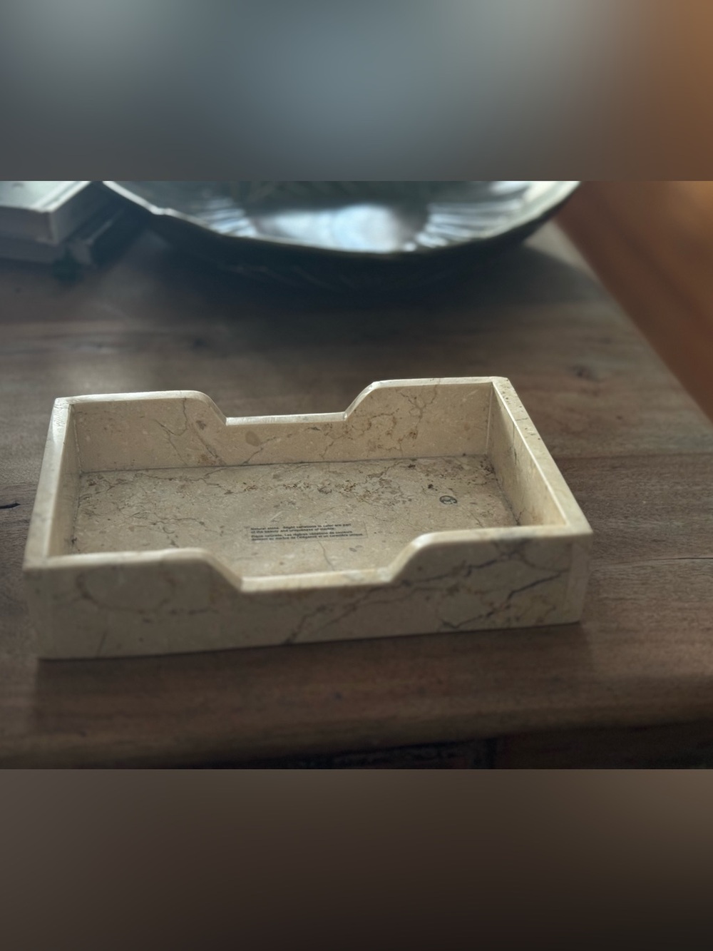 Heavy Natural Stone Tray/Vanity Organizer - Picture 3 of 11